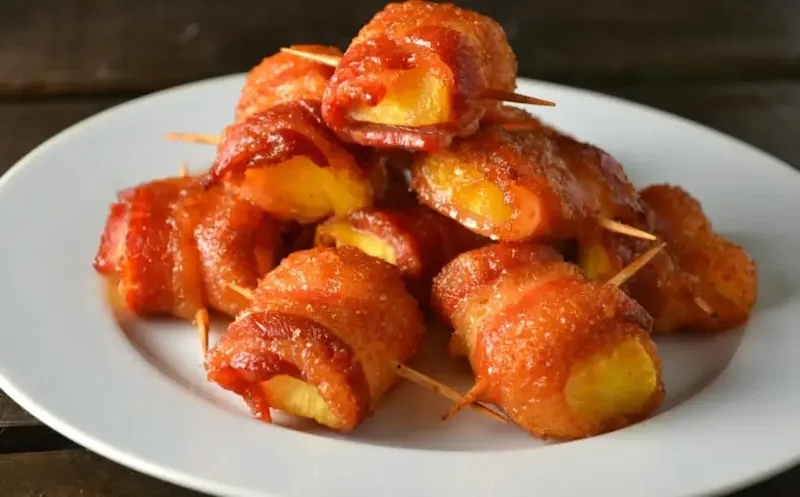 Bacon Wrapped Pineapple