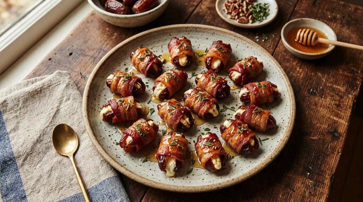 Air Fryer Bacon Wrapped Dates