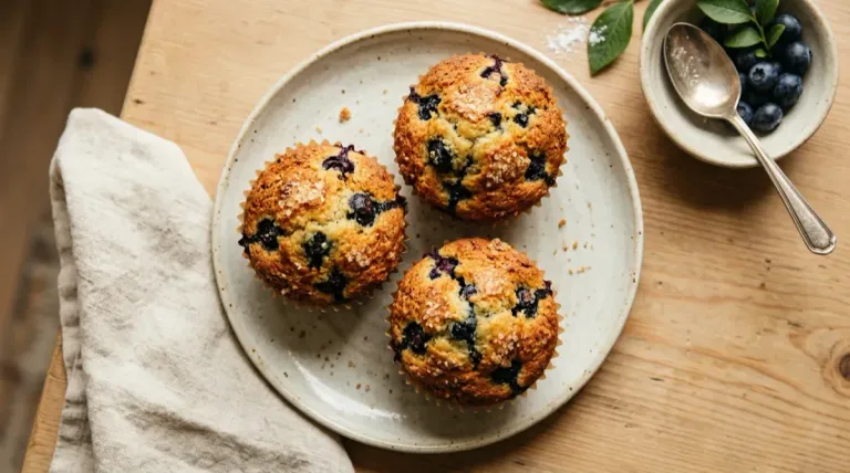 Air Fryer Blueberry Muffins