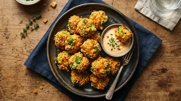 Air Fryer Broccoli Cheddar Bites