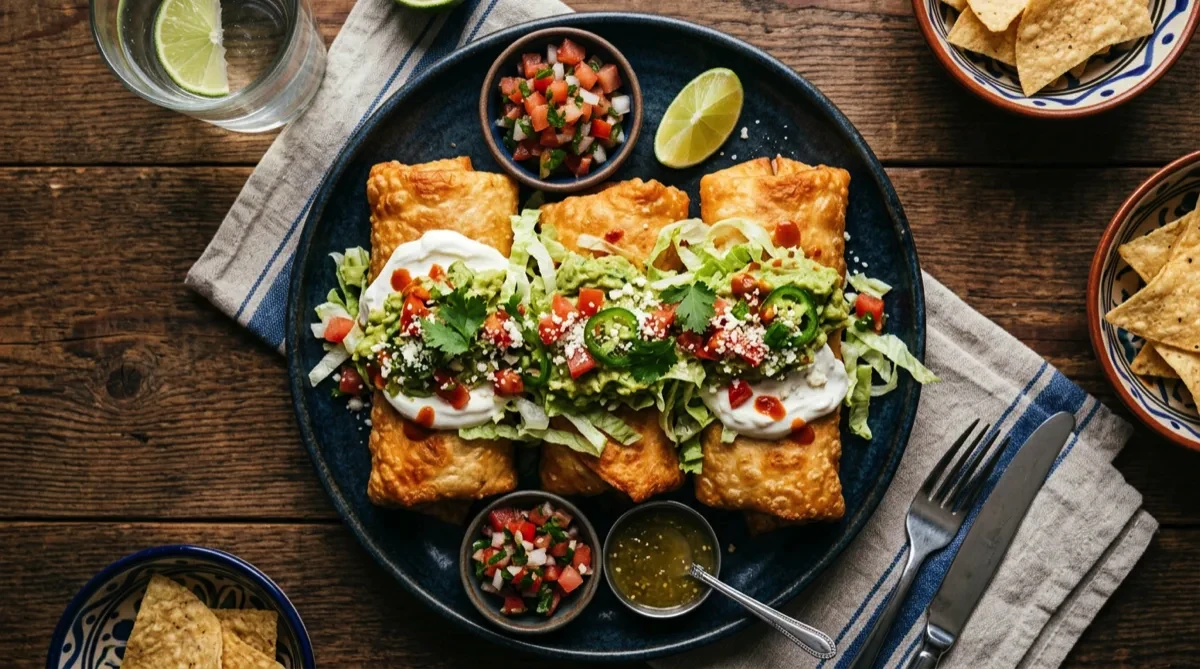 Air Fryer Chicken Chimichangas