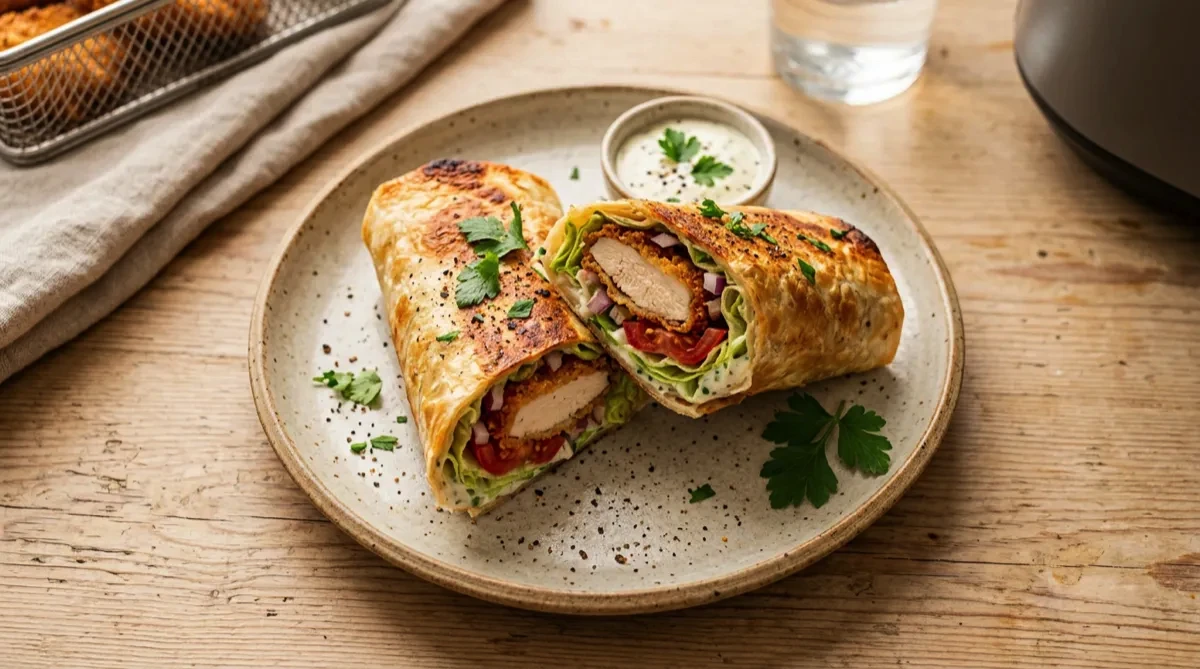 Air Fryer Chicken Wrap