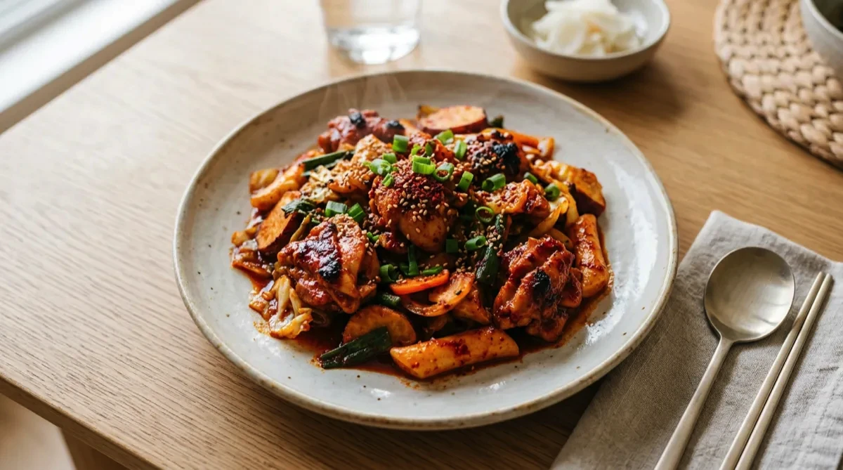 Air Fryer Dakgalbi (Spicy Chicken)