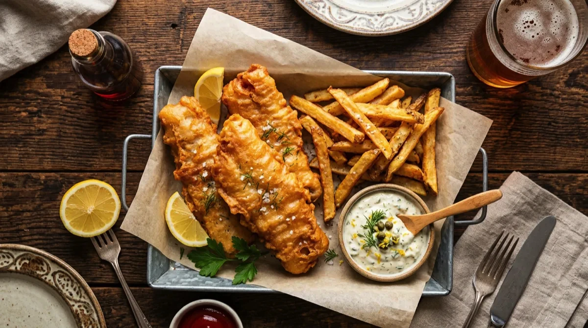 Air Fryer Fish and Chips