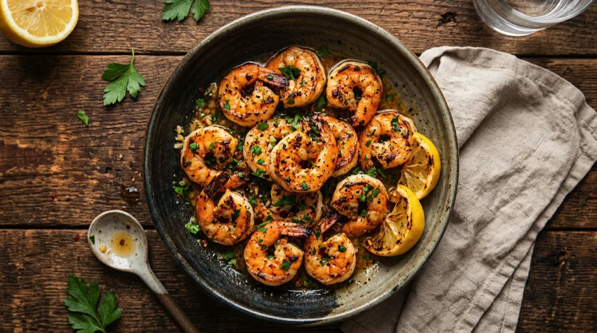 Air Fryer Garlic Butter Shrimp
