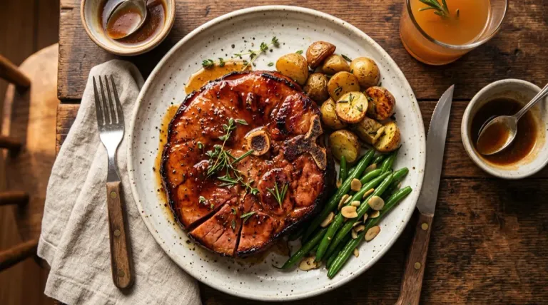Air Fryer Ham Steak