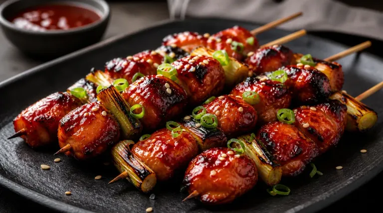 Air Fryer Korean Chicken Skewers (Dakkochi)