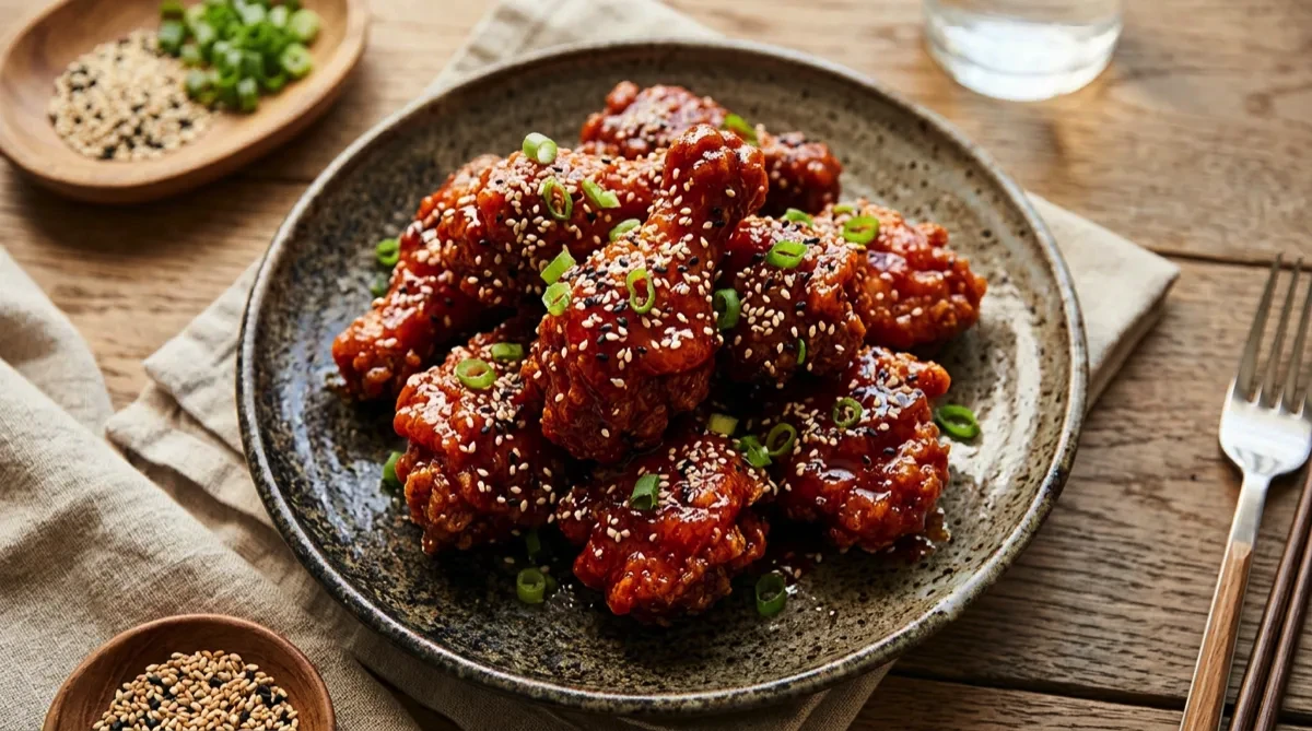 Air Fryer Korean Fried Chicken (Yangnyeom)