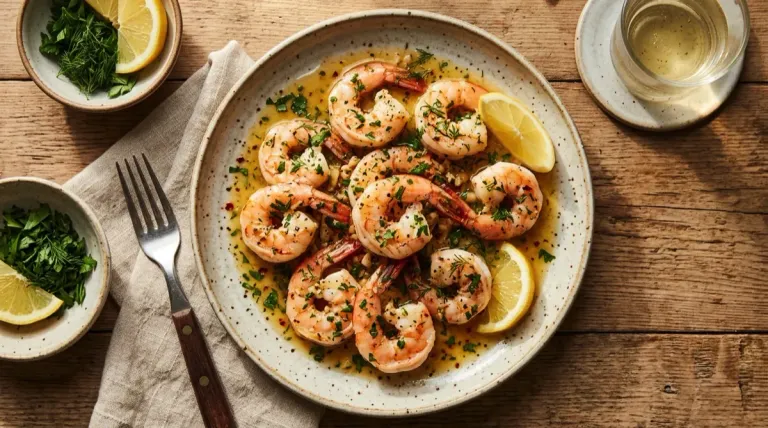 Air Fryer Lemon Butter Shrimp