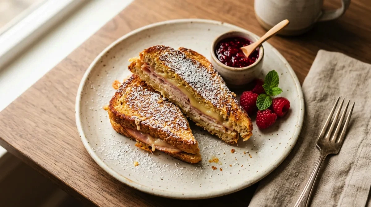 Air Fryer Monte Cristo Sandwich