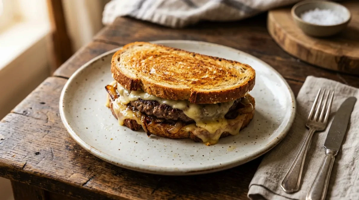 Air Fryer Patty Melt