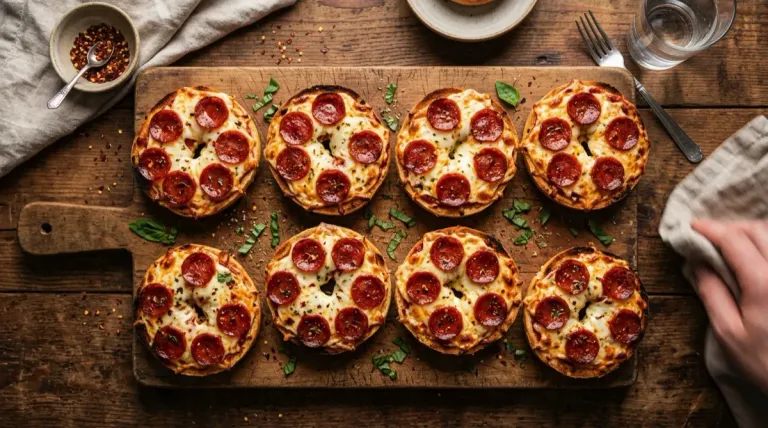 Air Fryer Pizza Bagels