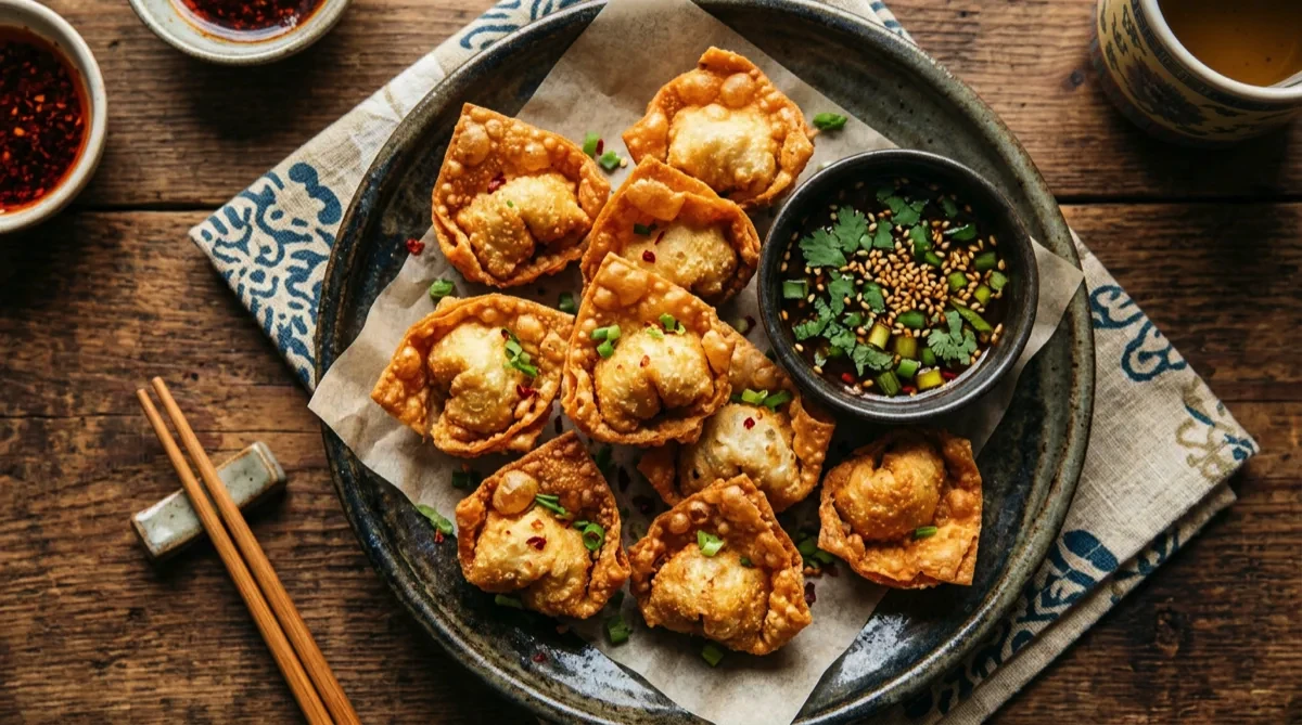 Air Fryer Pork Wontons
