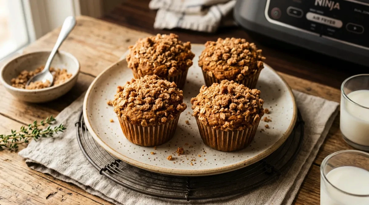 Air Fryer Pumpkin Muffins