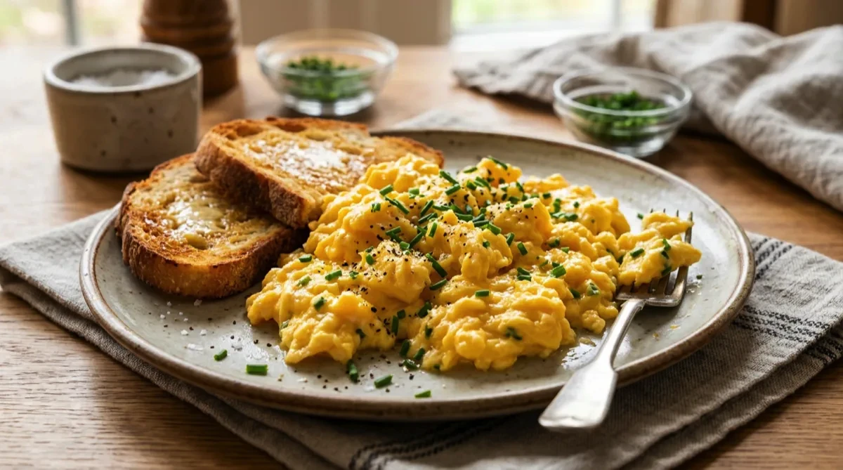 Air Fryer Scrambled Eggs