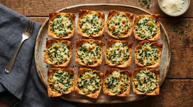 Air Fryer Spinach Artichoke Dip Bites