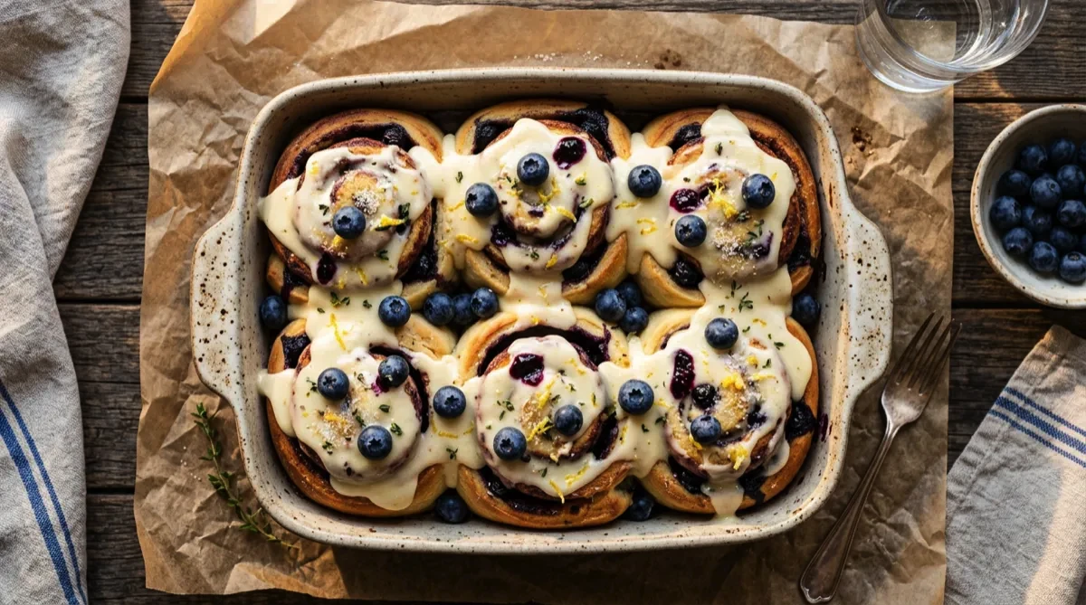 Blueberry Lemon Cinnamon Rolls
