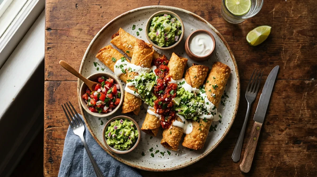 Crispy Chicken Taquitos