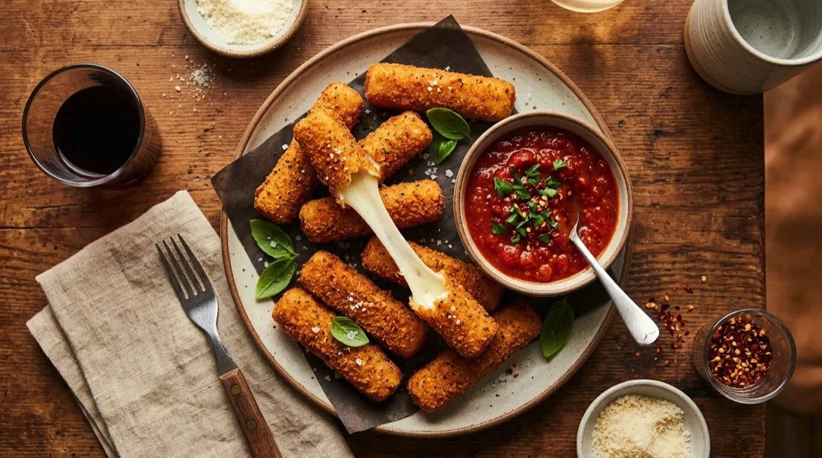 Crispy Mozzarella Sticks