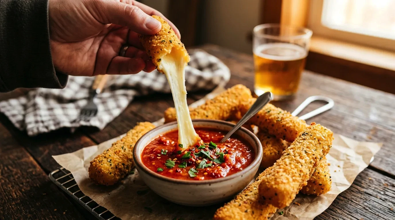 Double-Breaded Mozzarella Sticks