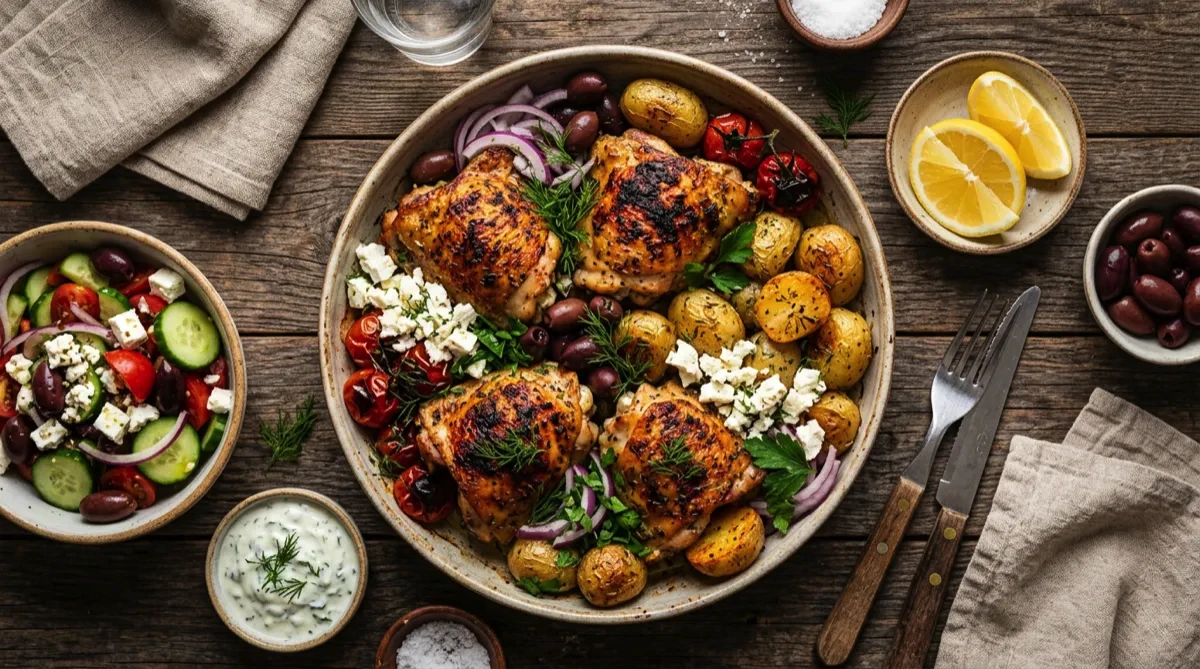 Greek Chicken and Potatoes