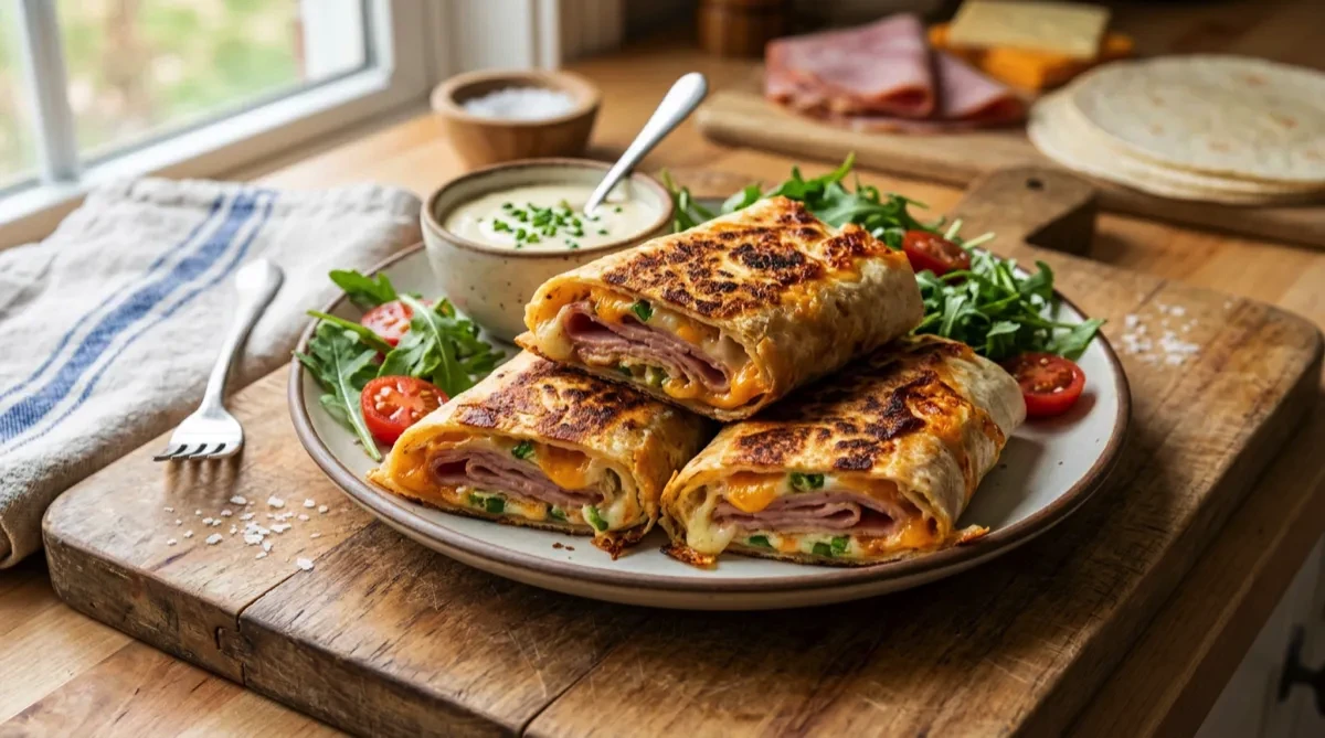 Ham and Cheese Wraps