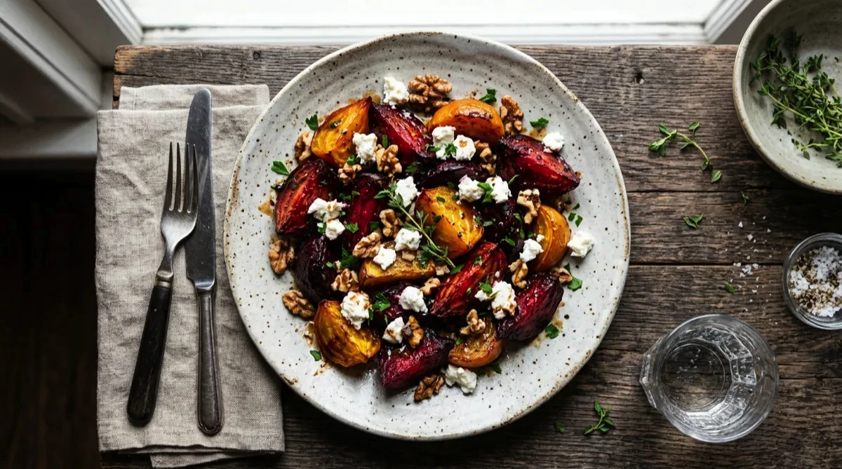 Honey Balsamic Roasted Beets