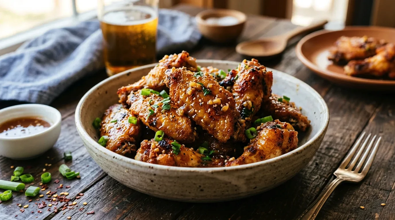 Honey Garlic Crispy Wings