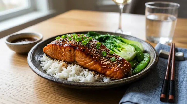 Honey Garlic Glazed Salmon