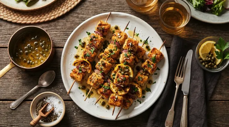 Lemon Garlic Chicken Spiedini