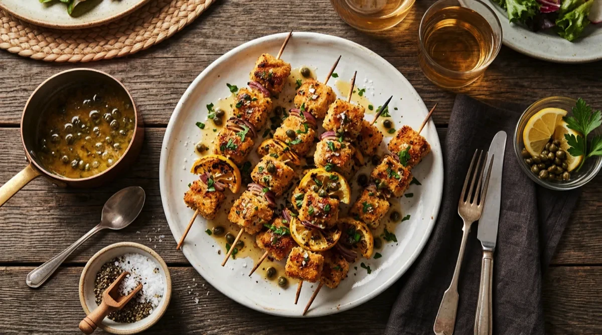 Lemon Garlic Chicken Spiedini