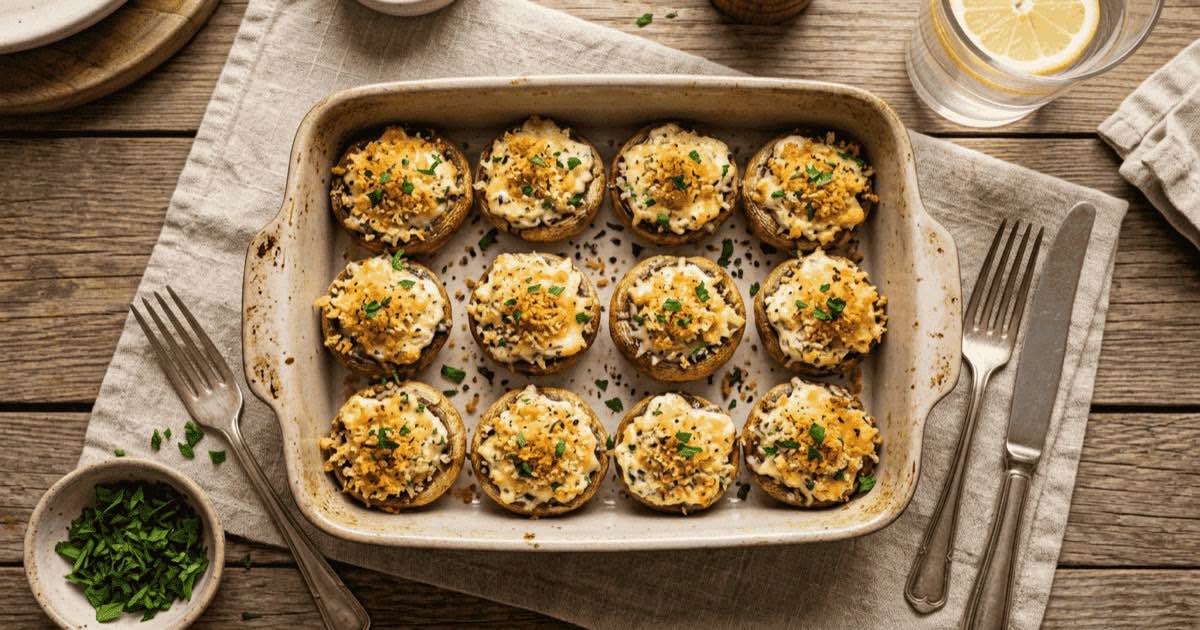 Air Fryer Stuffed Mushrooms — AirFry Pro