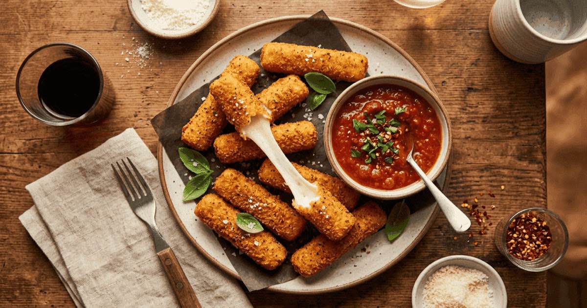 Crispy Mozzarella Sticks — AirFry Pro