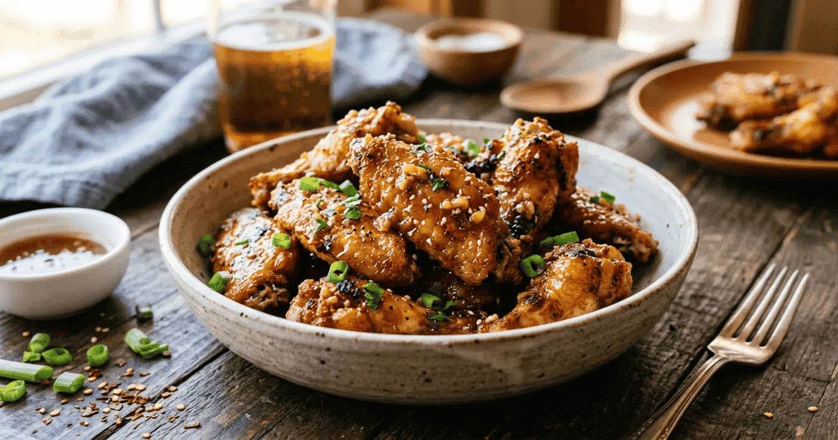 Honey Garlic Crispy Wings — AirFry Pro