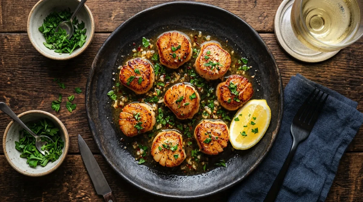 Seared Air Fryer Scallops