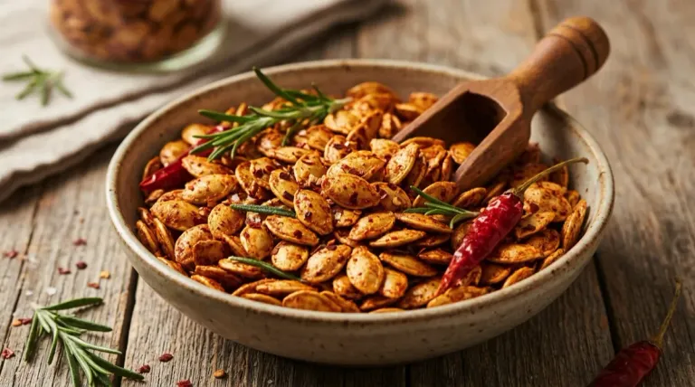 Spicy Roasted Pumpkin Seeds