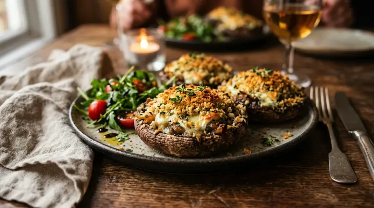 Stuffed Portobello Caps
